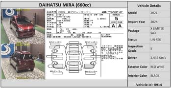 Daihatsu Mira 2021 X Limited SA3