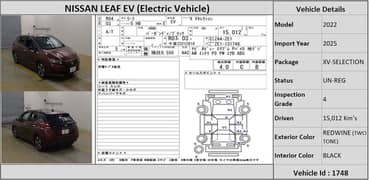 Nissan Leaf 2022 XV-SELECTION