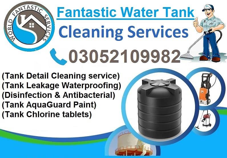 Water  Tank Cleaning &  Water Tanks Repairing Services at Karachi 0