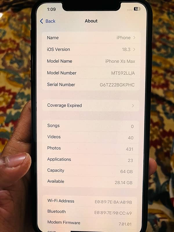 IPHONE XS MAX 64GB Non pta JV 4