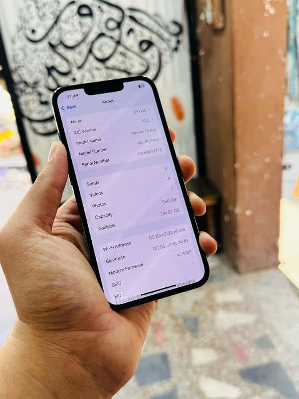 iphone 13 Pro 256GB PTA Approved 94 Health 5