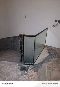 Glass wall and aluminium shower Cheban