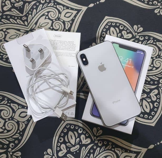 iphone x 256Gb pta approved all details mention in pics 0