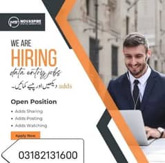 online jobs/full time/part time/simple typing jobs for boys and girls