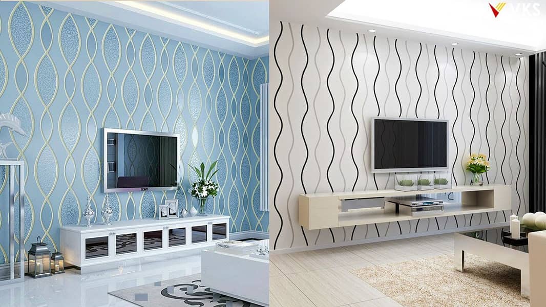 Roller Blinds / Zebra / Wallpaper / Vinyl Floor / Wooden Floor / Gras 14