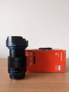 Sony FE 24-70mm f4 ZA OSS lens with box. Sony Zoom lenses