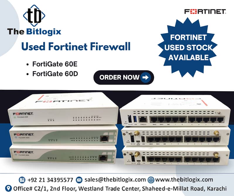 Fortinet Fortigate FortiWifi 60D, Fortigate 60E Firewalls 0