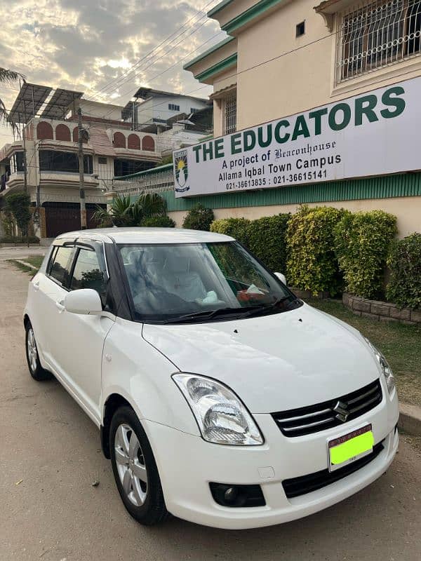 Suzuki Swift DLX model 2017 original white colour 1