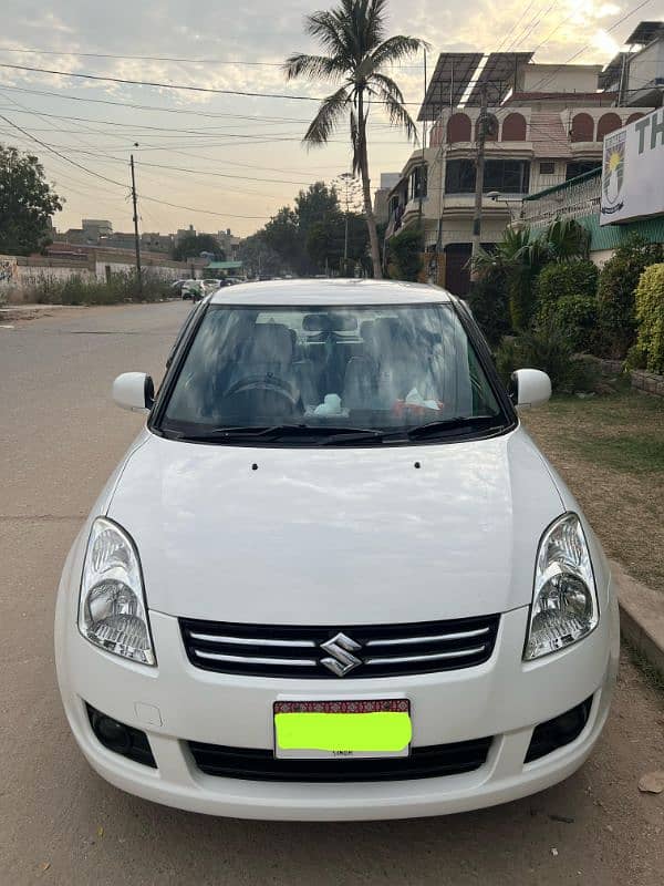 Suzuki Swift DLX model 2017 original white colour 2