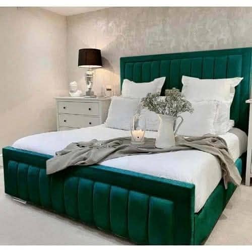 Cushion Bed | double bed | single bed |wooden king queen size bed set 18