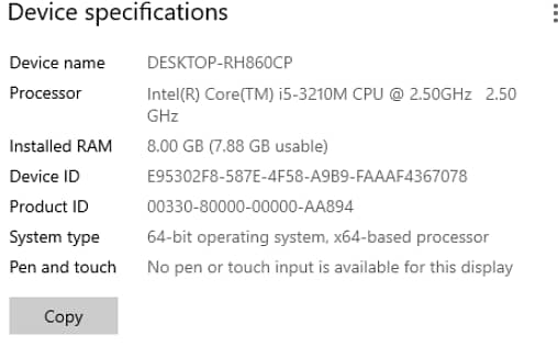 Dell i5 3rd Generation 8gb Ram (Home Used) 7