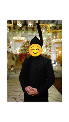 Black groom sherwani