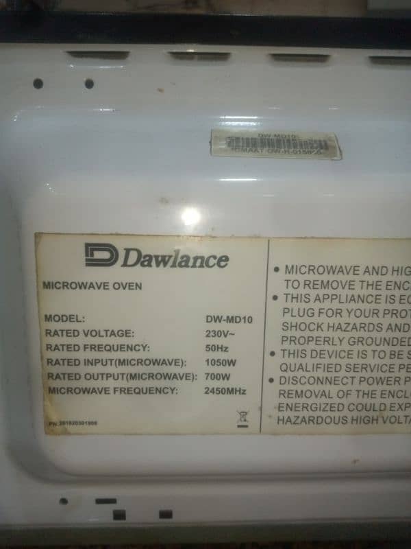 Dawlance  Model wd. MD10 6