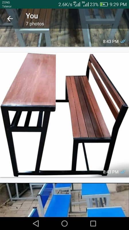 school/collage/university/furniture/chairs/deskbench/study chair 4