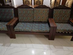 4 seater pure wooden antique sofa