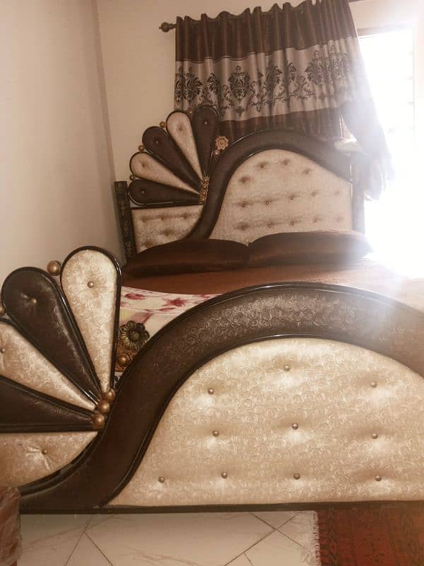 double bed & Dressing for sale 1