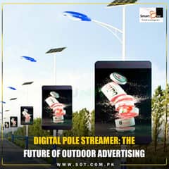 Pole Streamer Screens Media Display / Video walls / smd screens