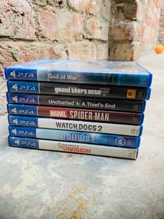 gta 5 god of war uncharted 4 All games Ps4