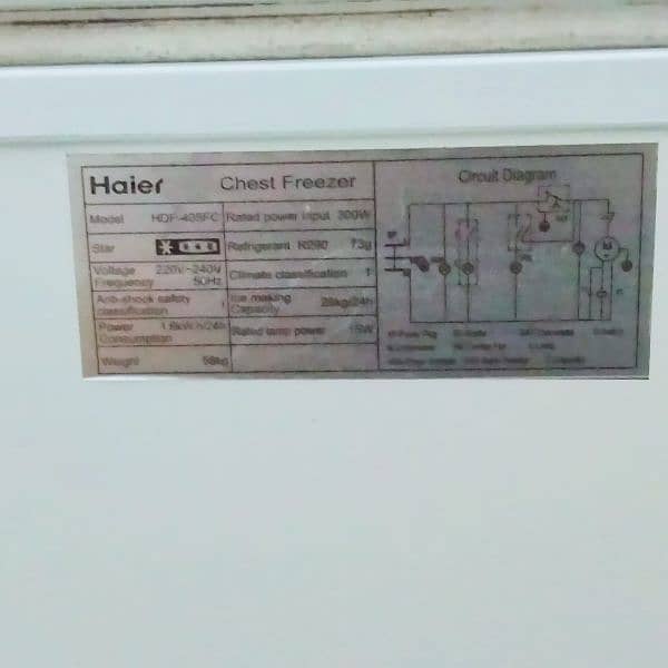 Haier HDF-405FC single door Deep Freezer 9