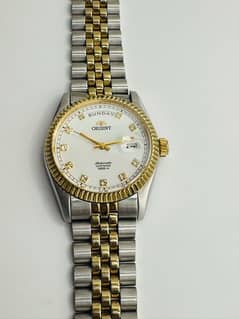 Rare Orient president automatic two tone men’s watch