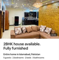 F-17 Multi 30*70 Fully Furnished Portion For Rent