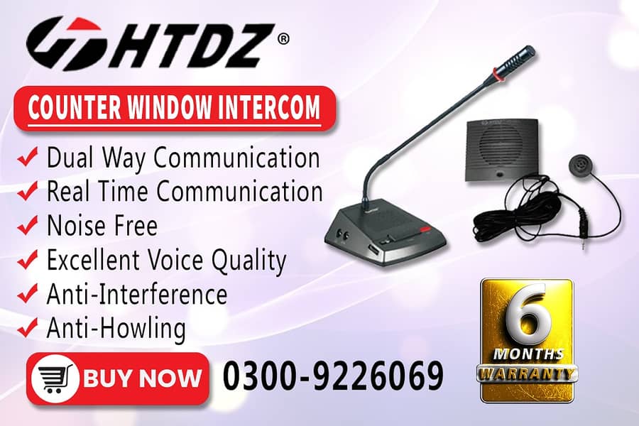 Dual Way Counter Window Intercom In Shahrah e Faisal 0