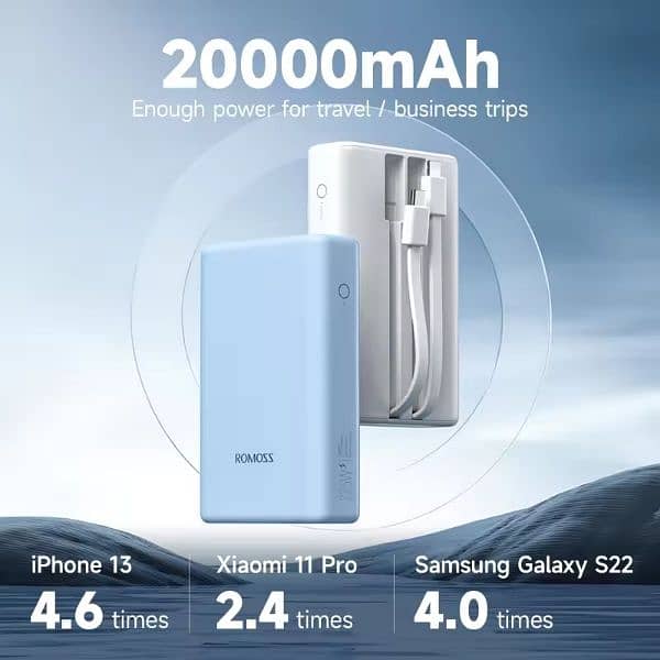 Romoss orignal 20000 mah super fast charging suppourted 6