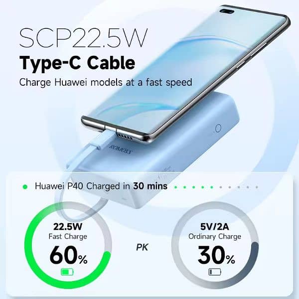 Romoss orignal 20000 mah super fast charging suppourted 7