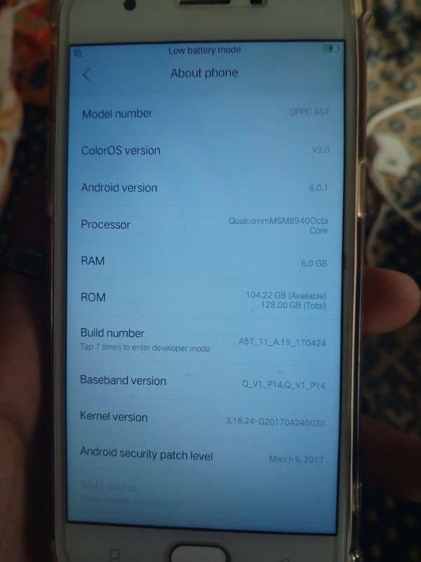 oppoA57 new condition 10/9 ram6rom128 mobile ok shah sikender road pso 0