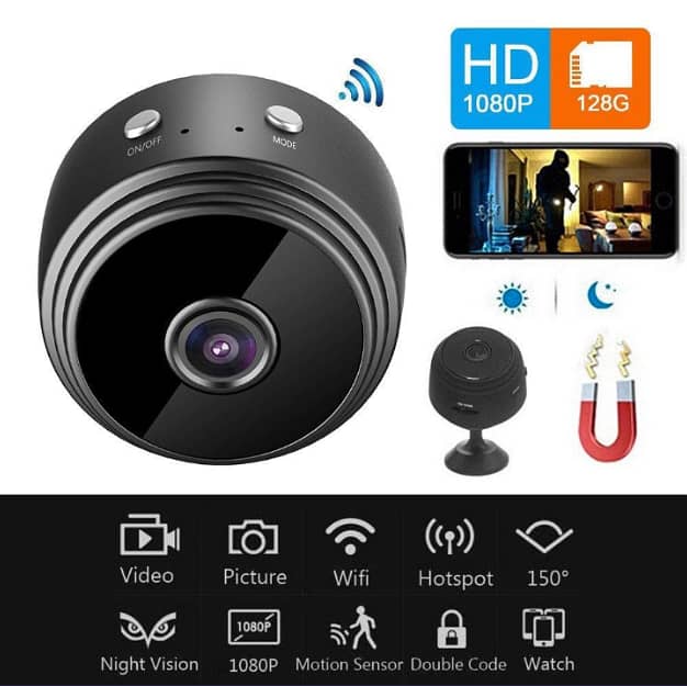 Mini Wifi Camera||New A9 1080p Hd 2mp Magnetic Wifi Mini Camera 10