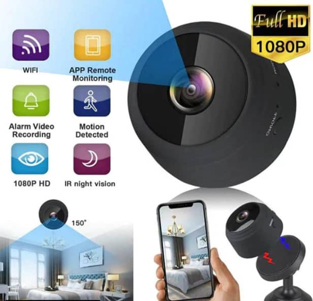 Mini Wifi Camera||New A9 1080p Hd 2mp Magnetic Wifi Mini Camera 11