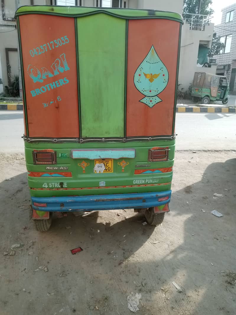 Good condition new Asia CNG Auto Rikshaw 2020 last number plate 2021 2