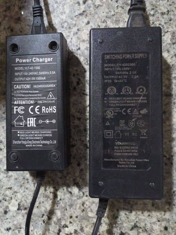 Electric Bike/Ebike/Scooter/Hoverboard Chargers are available 3