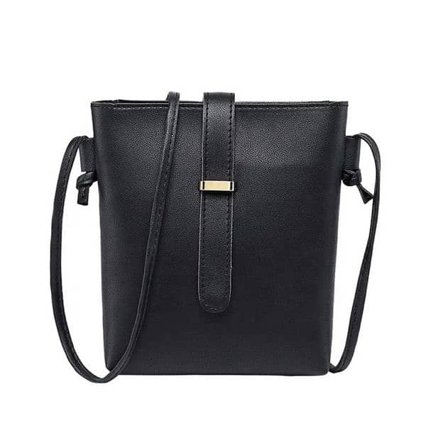 Stylish Black Crossbody Bag for Girls 0