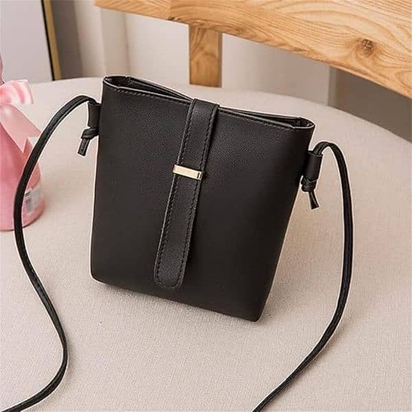 Stylish Black Crossbody Bag for Girls 1