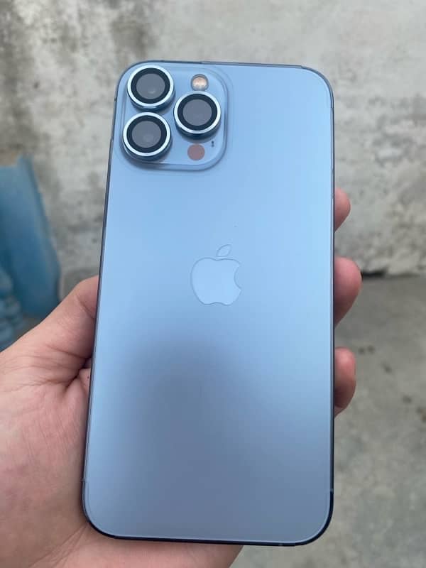 iPhone 13pro max sky blue color good condition 10/10 waterproof 0