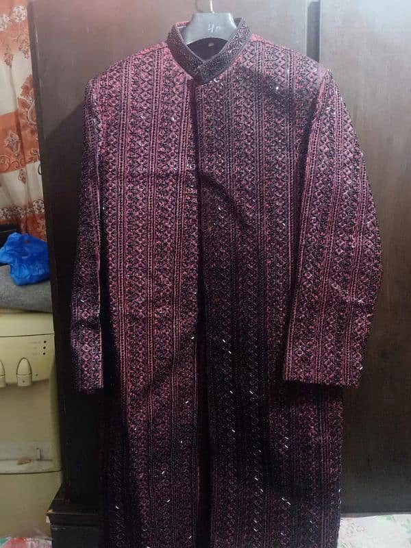 New Mehrron Sherwani full set 4