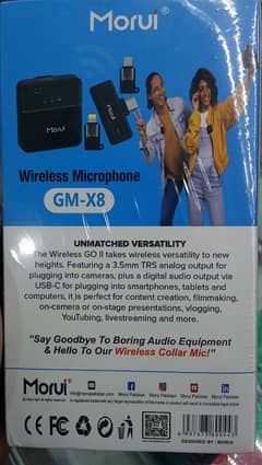 morui wireless microphone GM-x8 4in1