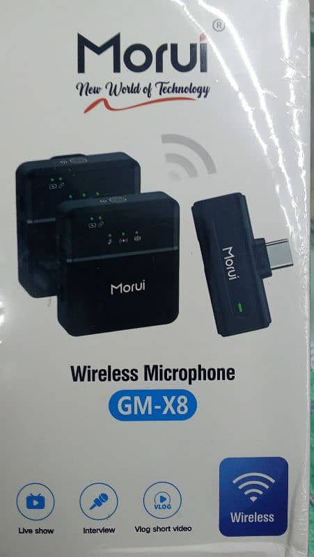 morui wireless microphone GM-x8 4in1 1