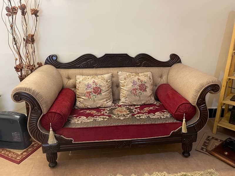 sofa set | with side and centre tables| 7 seater sofa set | 3