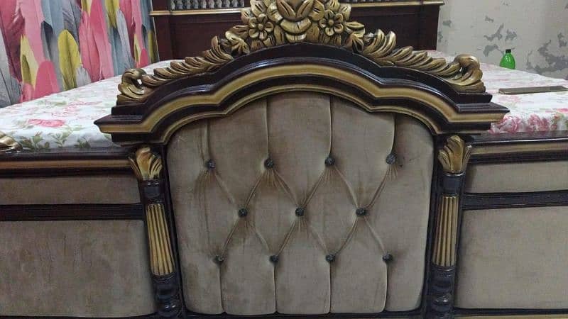 Chinioti Bed in solid 100% taali wood (King Size) used 2