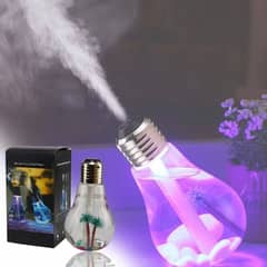 Bulb Shape Humidifier with 7 Color Changing LED lights Air Freshener B