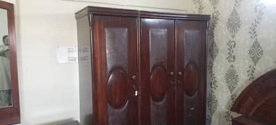 Original wood all in one Wardrobe and clothes cupboard