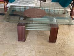 glass centre table