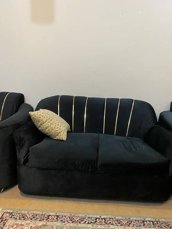 black sofa 7 seater for sale j 1