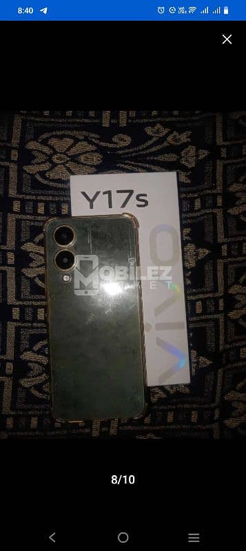 vivo Y17s mobile with 4 + 4 128 Ram Rom and 8MP Front and Back 50+2 MP 4