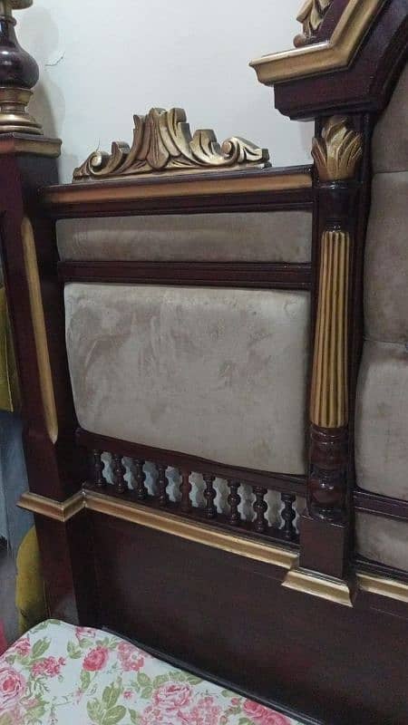 Chinioti Bed in 100% Taali wood used (King Size) 6