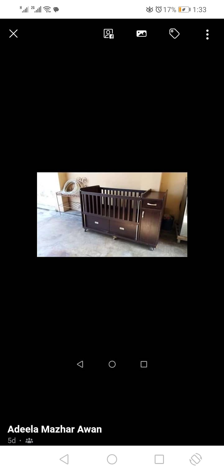 Baby cot with mattress in very good condition. Just as new 1