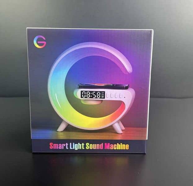 Intelligent G Shaped LED Lamp Bluetooth Speake ,Wireless Charger 0