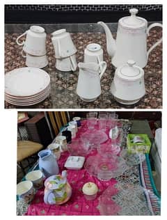 different crockery items